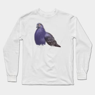 Cute Pigeon Drawing Long Sleeve T-Shirt